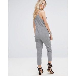ASOS Pants - Black & White Gingham Jumpsuit ASOS Pants - Black & White Gingham Jumpsuit